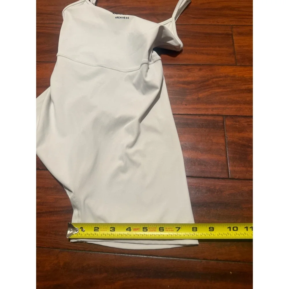 White Fox Archive 6.0 Romper XS Off White Spaghetti adjustable Strap Bodysuit - Picture 3 of 7